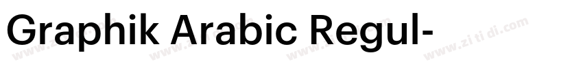Graphik Arabic Regul字体转换
